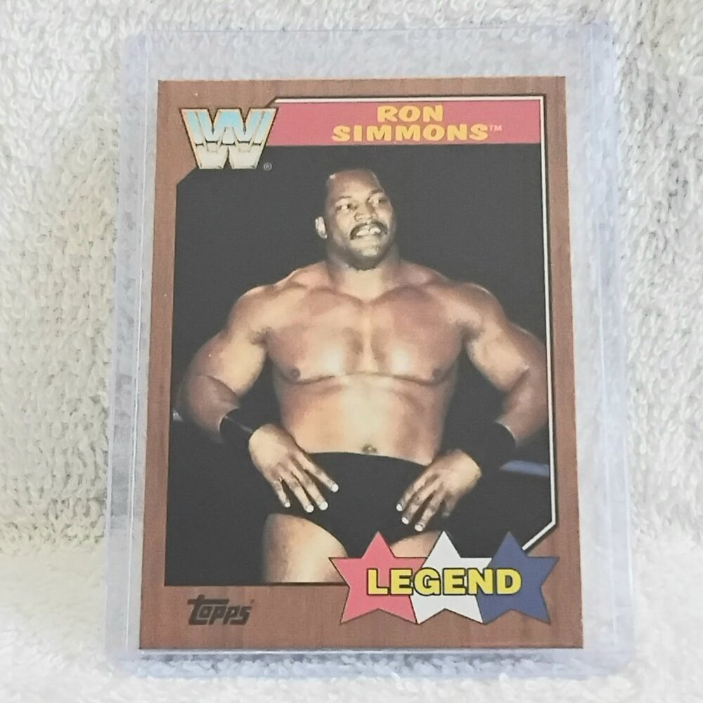 5/$20 Mint 2017 Topps Heritage Ron Simmons Legend Bronze WWE Card 90!!